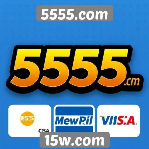 Opcões de pagamento oferecidas pelo 5555.com