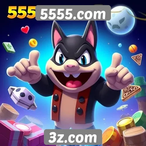 Variedade de jogos disponíveis em 5555.com